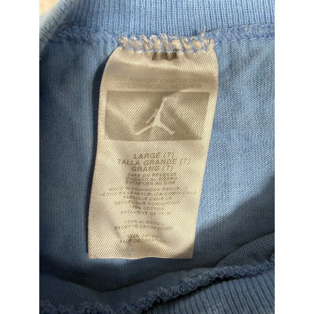 Jordan T-Shirt Kids Size 7 Blue vintage Graphic Jumpman Basketball Tee 90's y2k‎